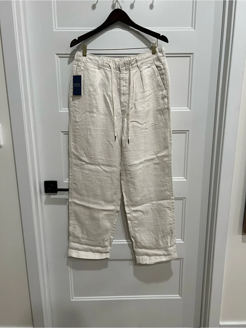 Polo Ralph Lauren Linen Easy Pants Antique Cream- Men’s Medium NWT $198